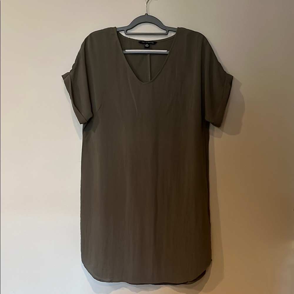 Zac & Rachel Olive Green Dress